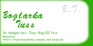 boglarka tuss business card